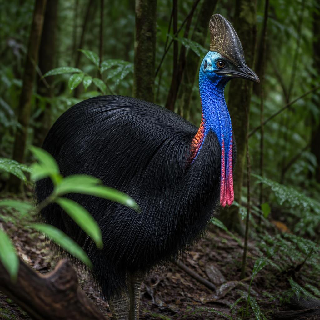 Double-wattled Cassowary